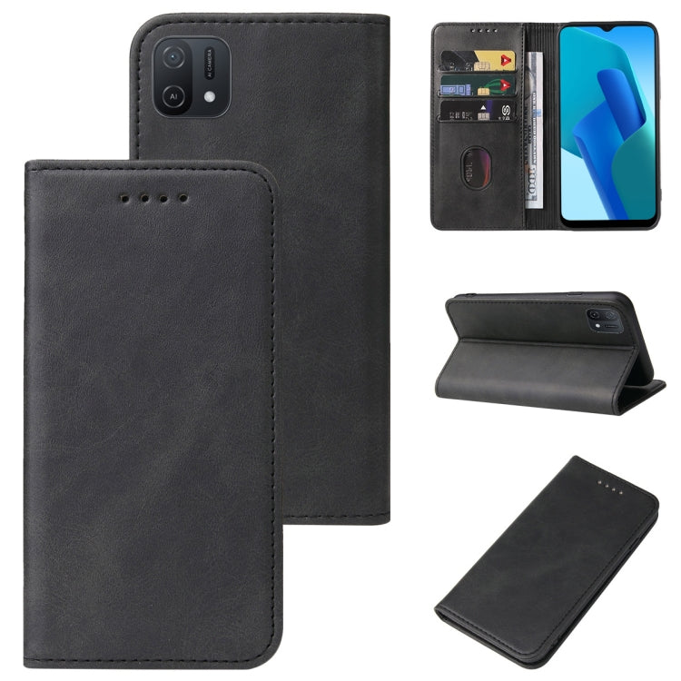 For OPPO A16K Magnetic Closure Leather Phone Case