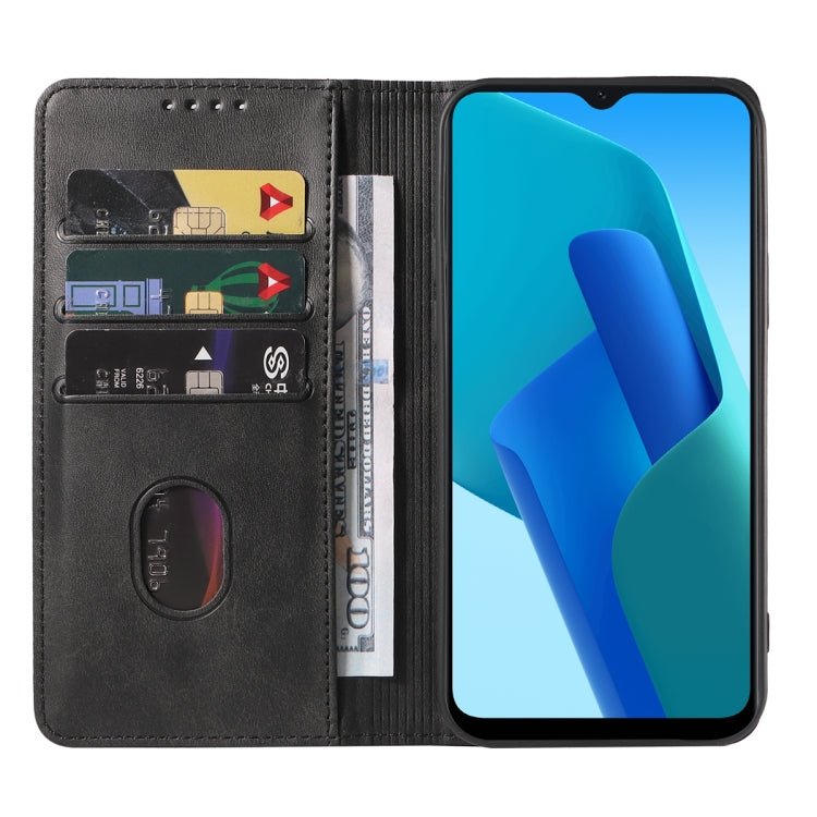 For OPPO A16K Magnetic Closure Leather Phone Case