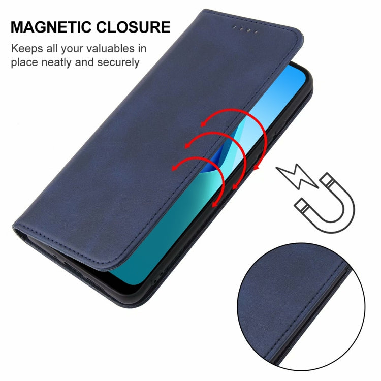 For OPPO A16K Magnetic Closure Leather Phone Case