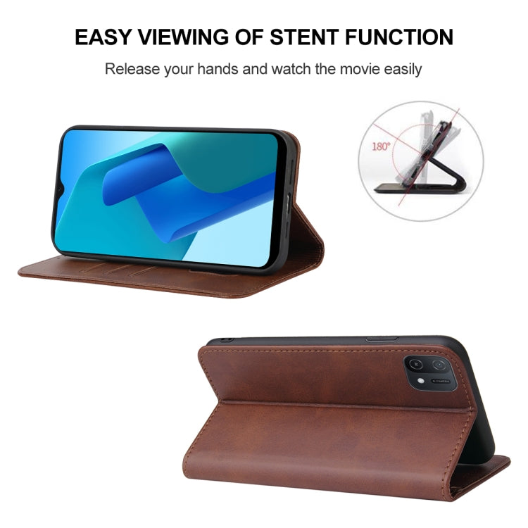 For OPPO A16K Magnetic Closure Leather Phone Case