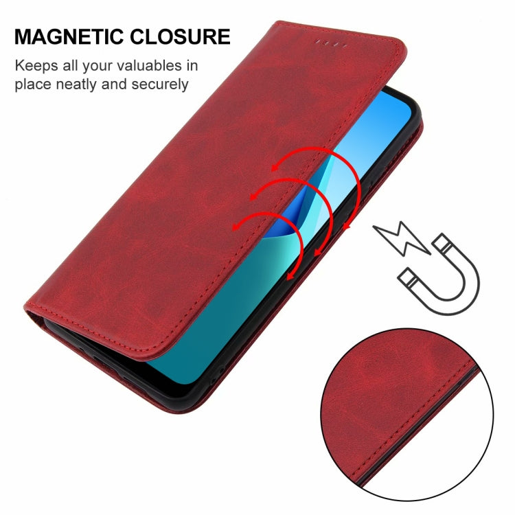 For OPPO A16K Magnetic Closure Leather Phone Case