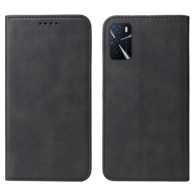 For OPPO A16s Magnetic Closure Leather Phone Case