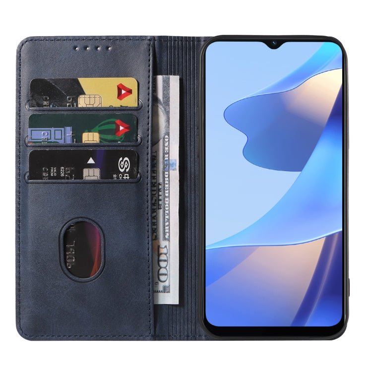 For OPPO A16s Magnetic Closure Leather Phone Case