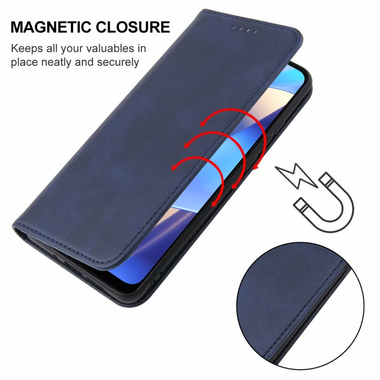 For OPPO A16s Magnetic Closure Leather Phone Case