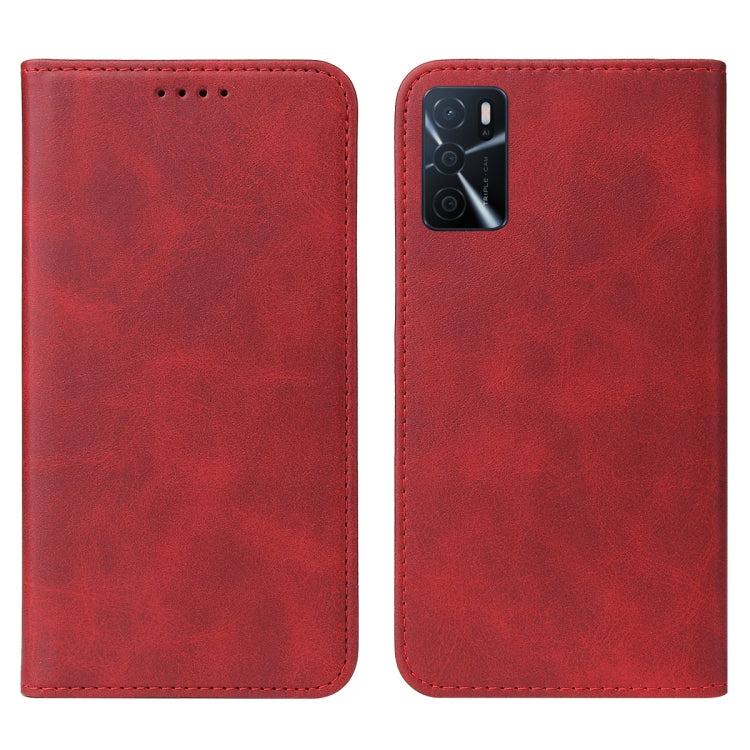 For OPPO A16s Magnetic Closure Leather Phone Case
