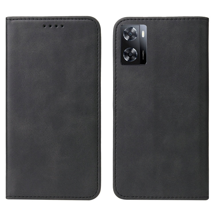 For OPPO A57 4G Magnetic Closure Leather Phone Case