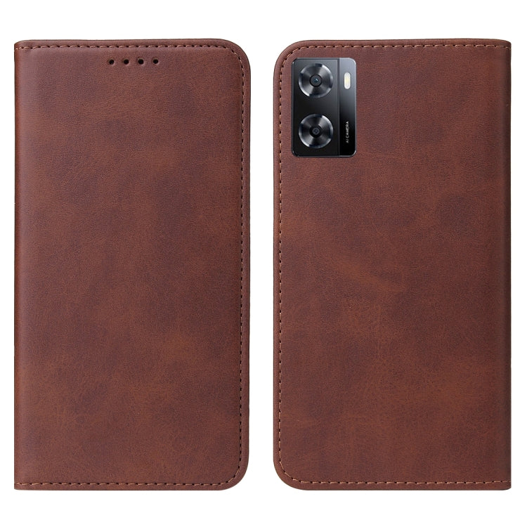 For OPPO A57 4G Magnetic Closure Leather Phone Case