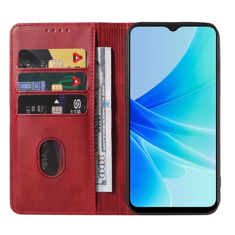 For OPPO A57 4G Magnetic Closure Leather Phone Case