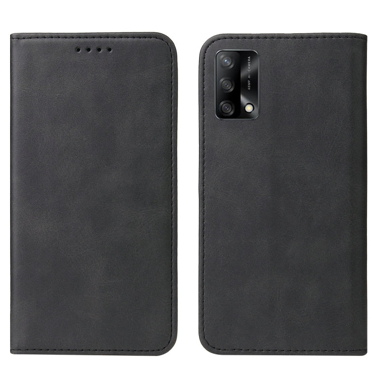 For OPPO A74 4G Magnetic Closure Leather Phone Case