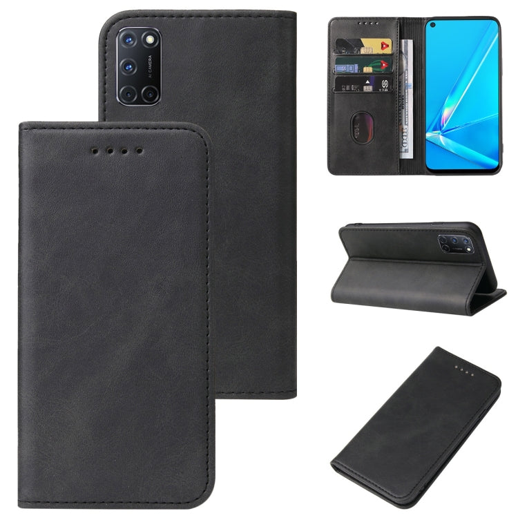 For OPPO A92 Magnetic Closure Leather Phone Case