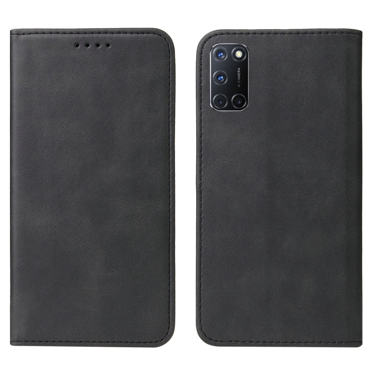 For OPPO A92 Magnetic Closure Leather Phone Case