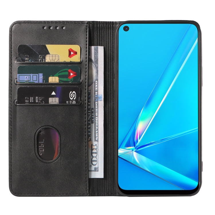 For OPPO A92 Magnetic Closure Leather Phone Case