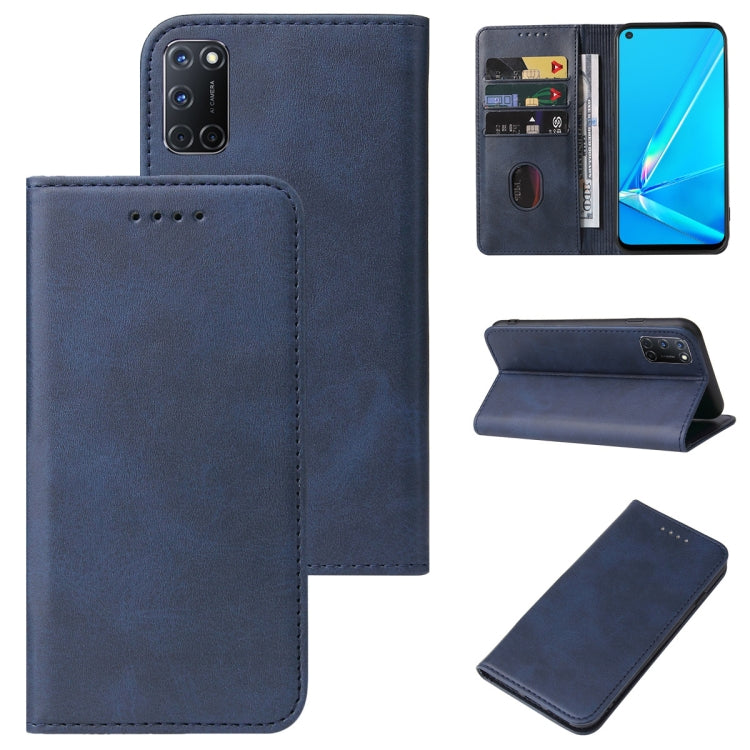 For OPPO A92 Magnetic Closure Leather Phone Case