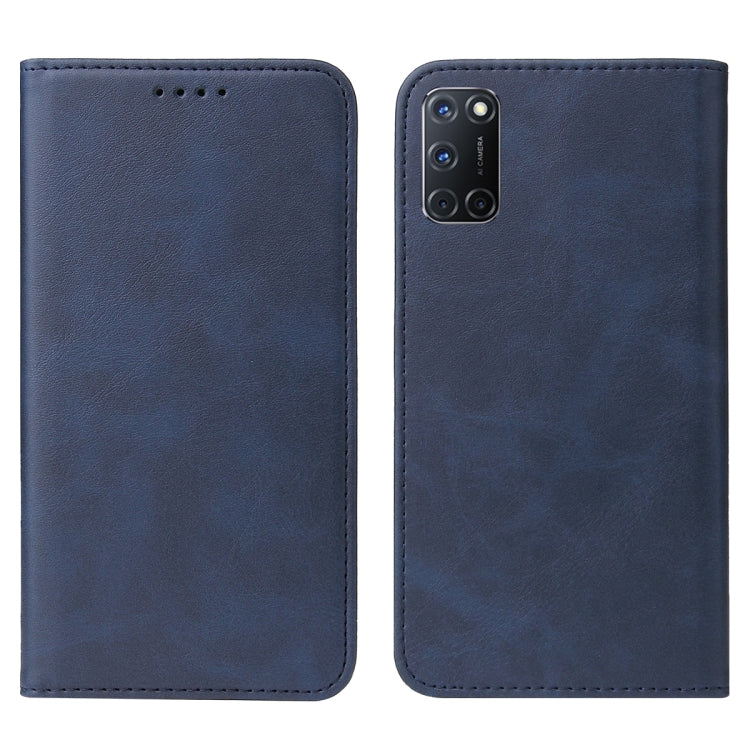 For OPPO A92 Magnetic Closure Leather Phone Case