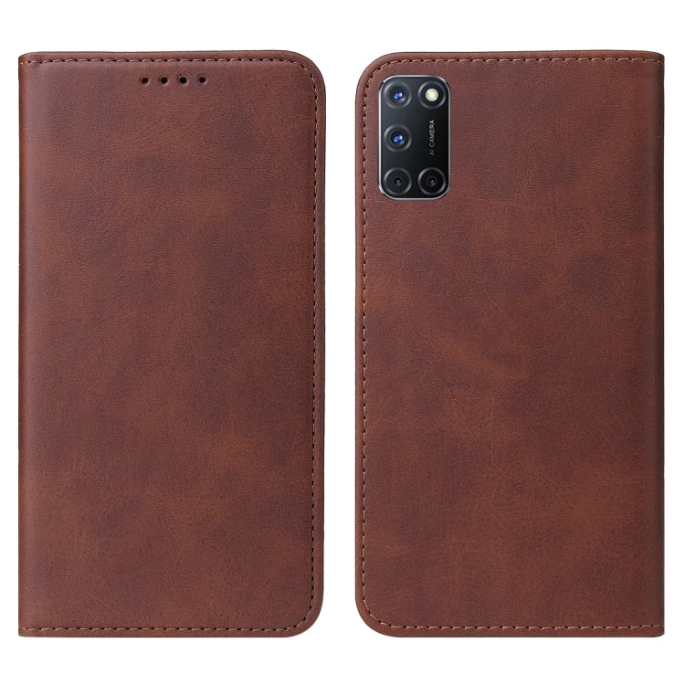 For OPPO A92 Magnetic Closure Leather Phone Case