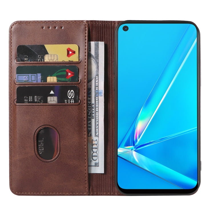For OPPO A92 Magnetic Closure Leather Phone Case