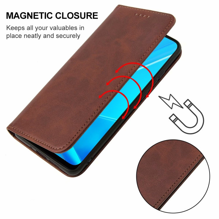 For OPPO A92 Magnetic Closure Leather Phone Case