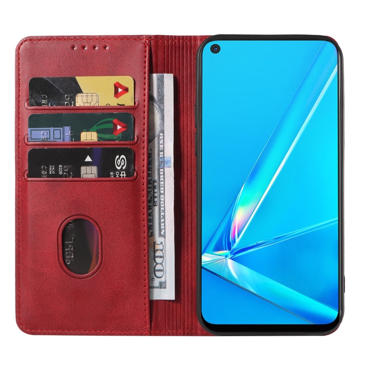 For OPPO A92 Magnetic Closure Leather Phone Case