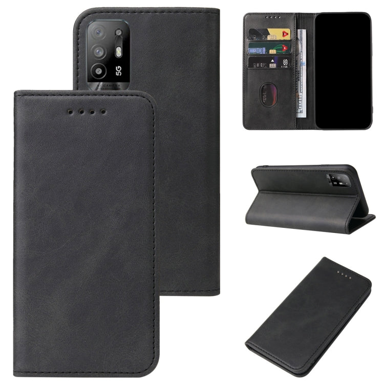 For OPPO A94 5G Magnetic Closure Leather Phone Case