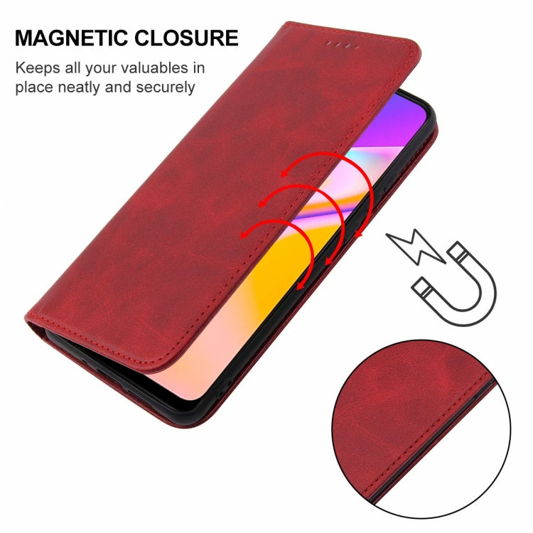 For OPPO A94 5G Magnetic Closure Leather Phone Case