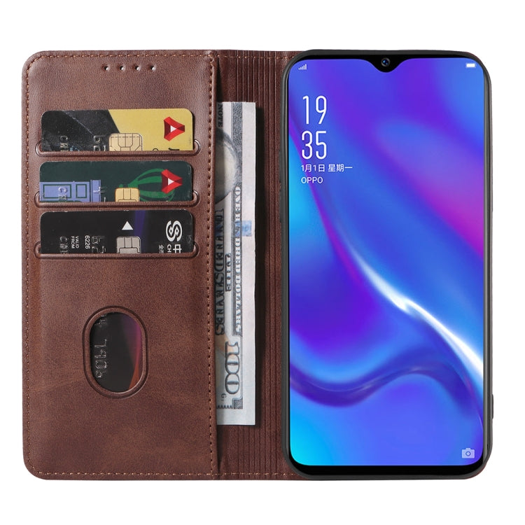 For OPPO AX7 Pro Magnetic Closure Leather Phone Case