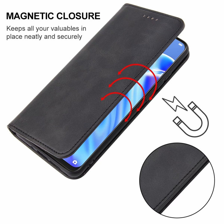 For OPPO F15 Magnetic Closure Leather Phone Case