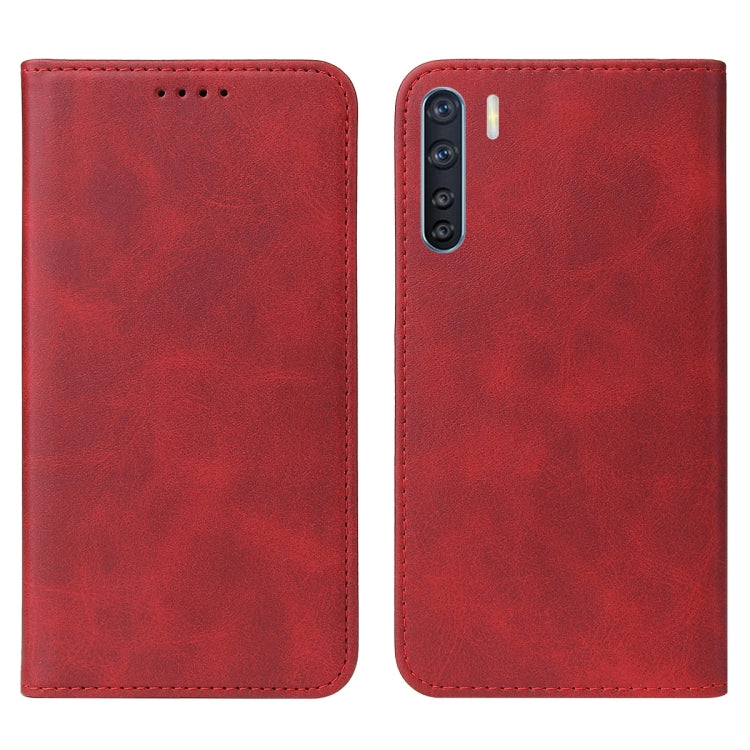 For OPPO F15 Magnetic Closure Leather Phone Case