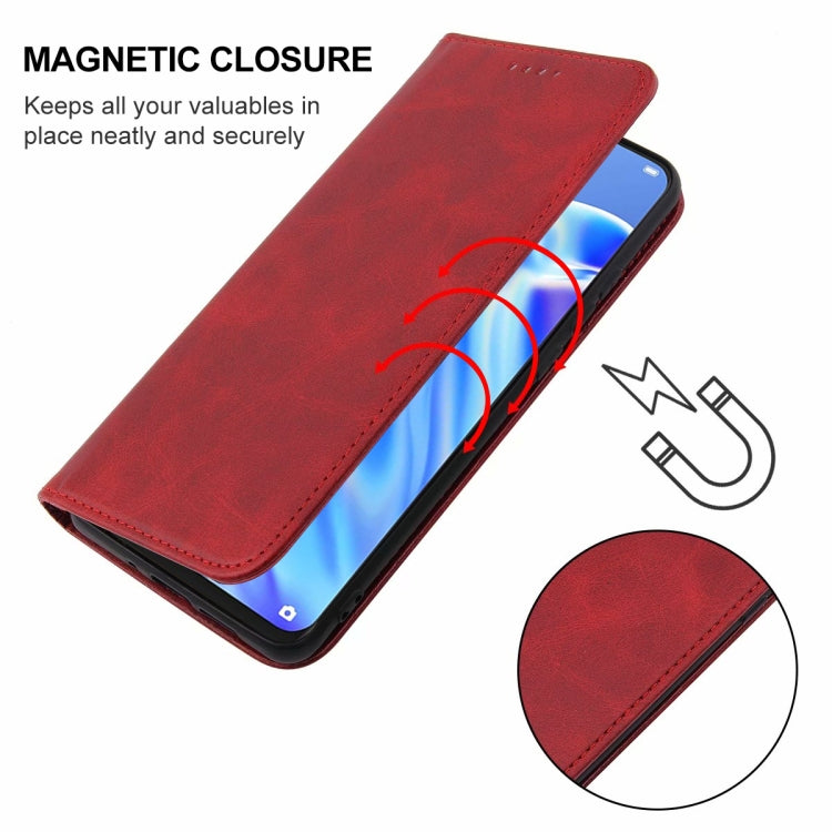 For OPPO F15 Magnetic Closure Leather Phone Case