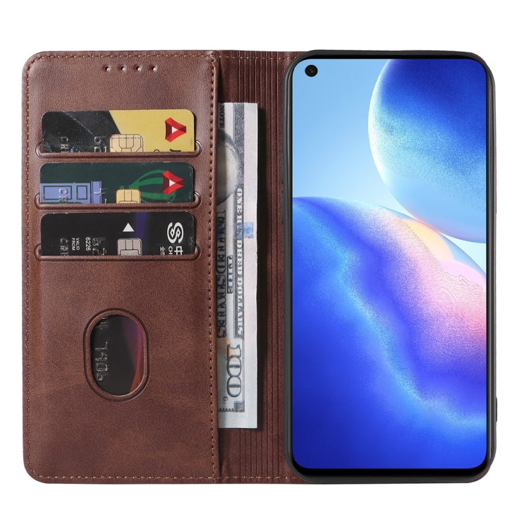 For OPPO Find X3 Lite Magnetic Closure Leather Phone Case