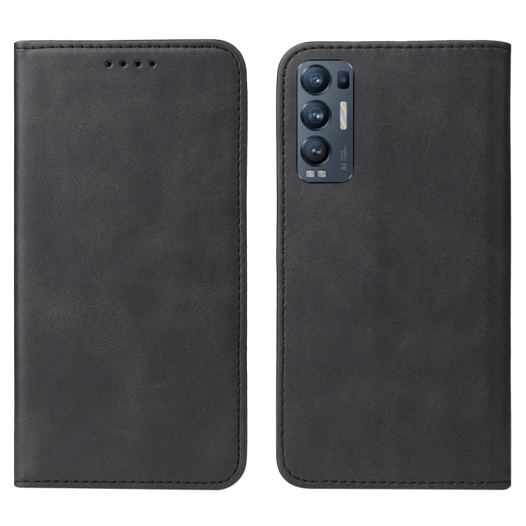 For OPPO Find X3 Neo Magnetic Closure Leather Phone Case