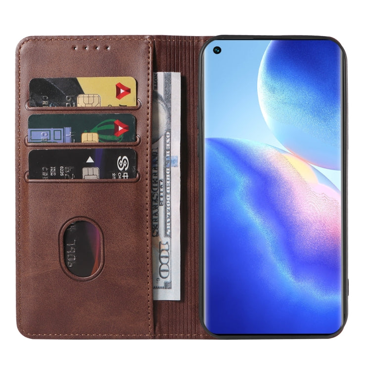 For OPPO Find X3 Neo Magnetic Closure Leather Phone Case
