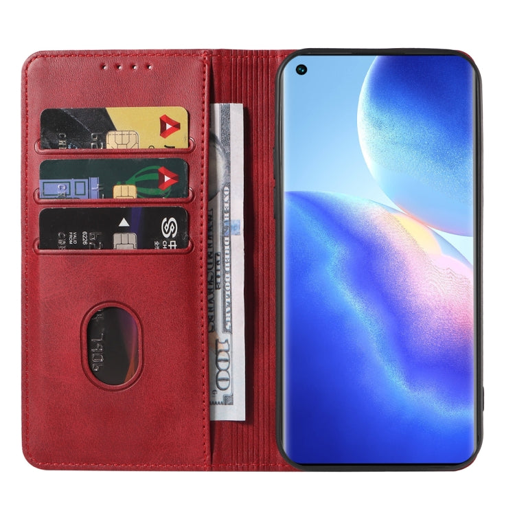 For OPPO Find X3 Neo Magnetic Closure Leather Phone Case