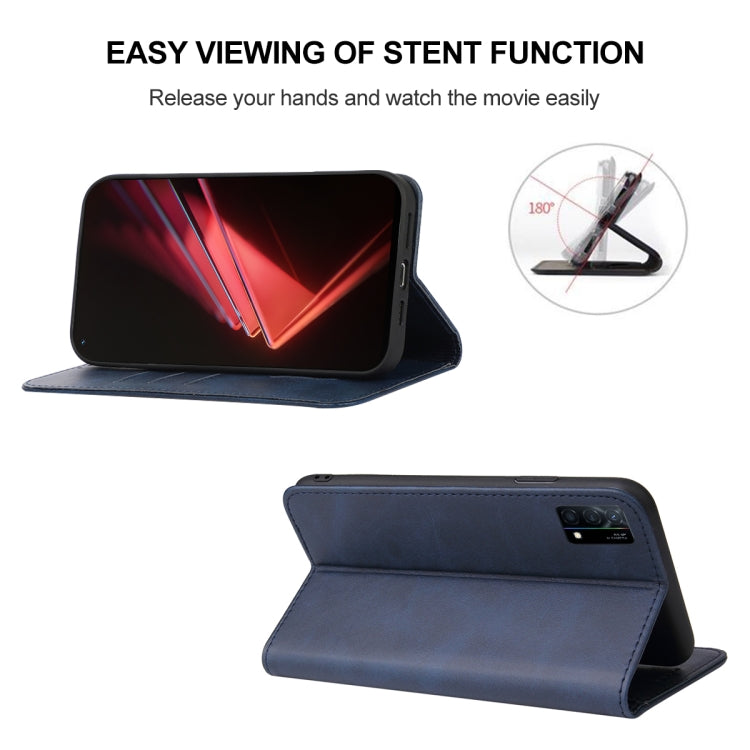 For OPPO K9 Magnetic Closure Leather Phone Case