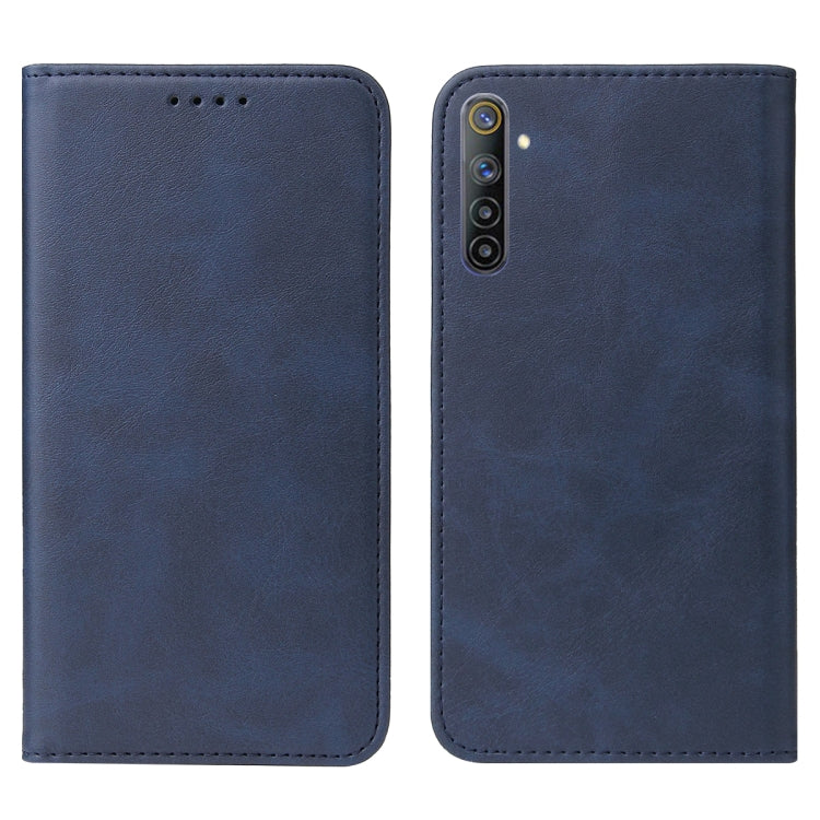 For Realme 6 Magnetic Closure Leather Phone Case