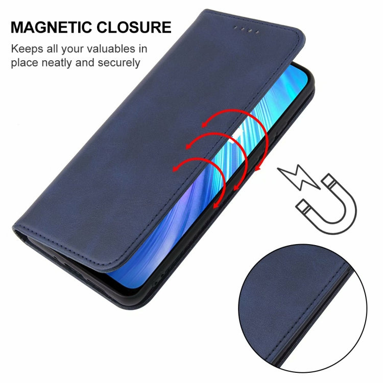 For Realme 6 Magnetic Closure Leather Phone Case