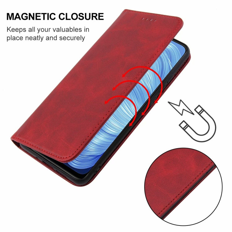 For Realme 7 5G Magnetic Closure Leather Phone Case