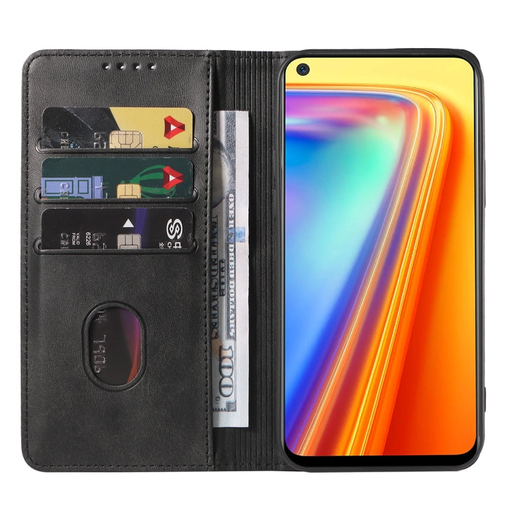 For Realme 7 Global Magnetic Closure Leather Phone Case