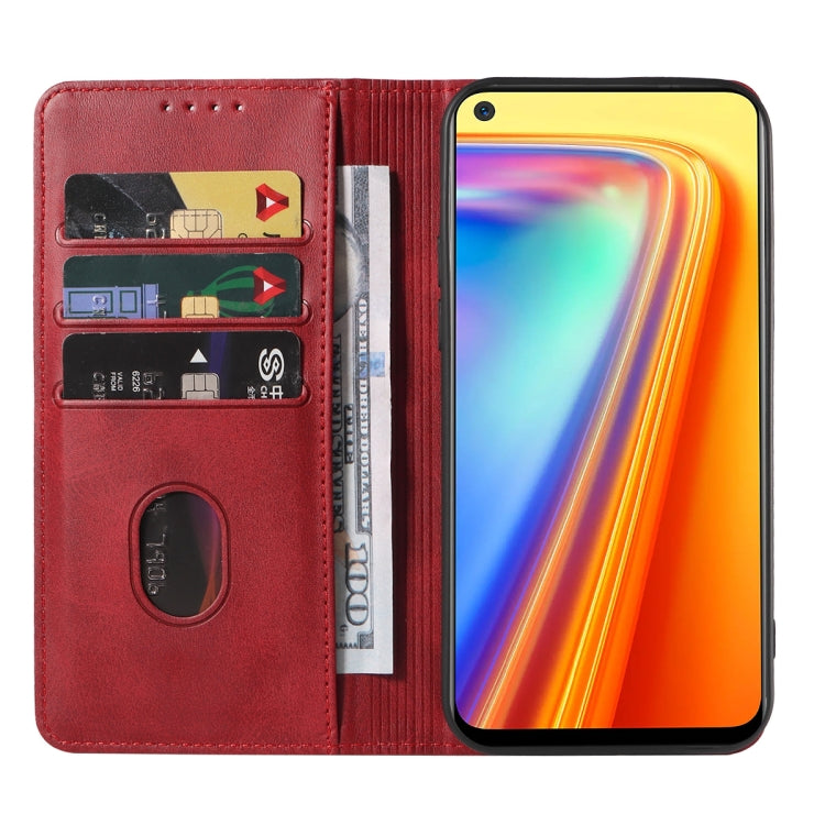 For Realme 7 Global Magnetic Closure Leather Phone Case