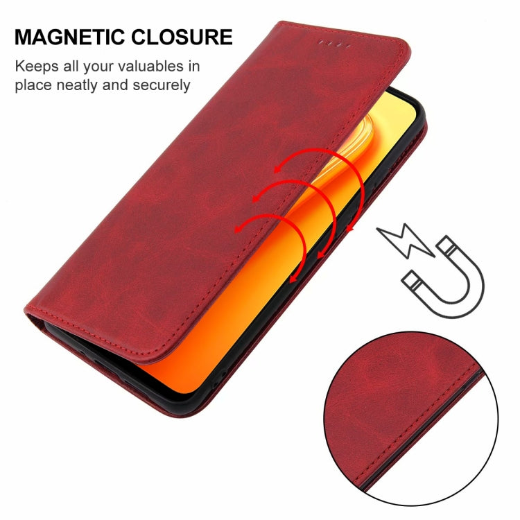 For Realme 7 Global Magnetic Closure Leather Phone Case