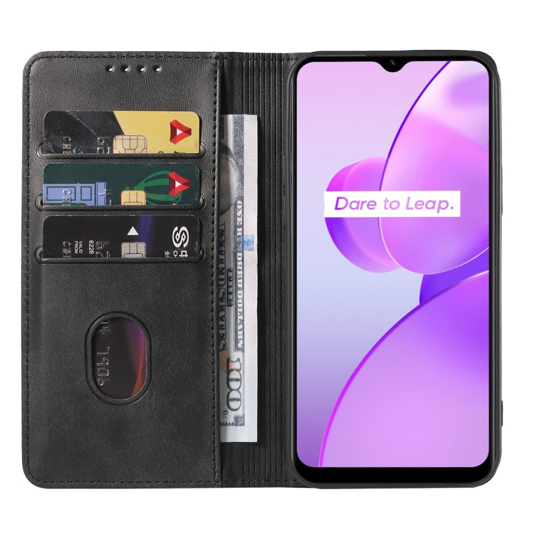 For Realme C31 Magnetic Closure Leather Phone Case