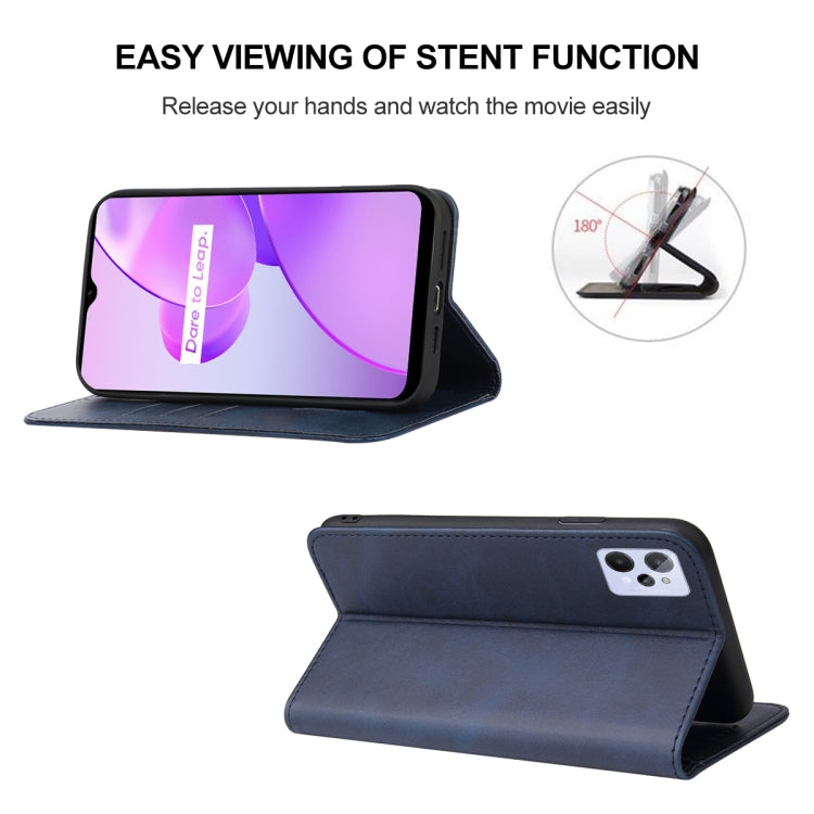For Realme C31 Magnetic Closure Leather Phone Case
