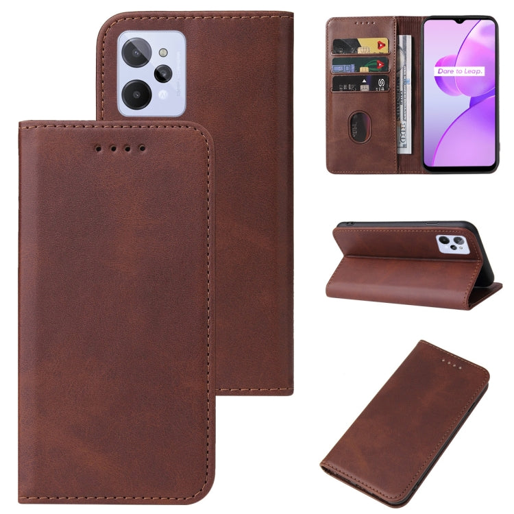 For Realme C31 Magnetic Closure Leather Phone Case