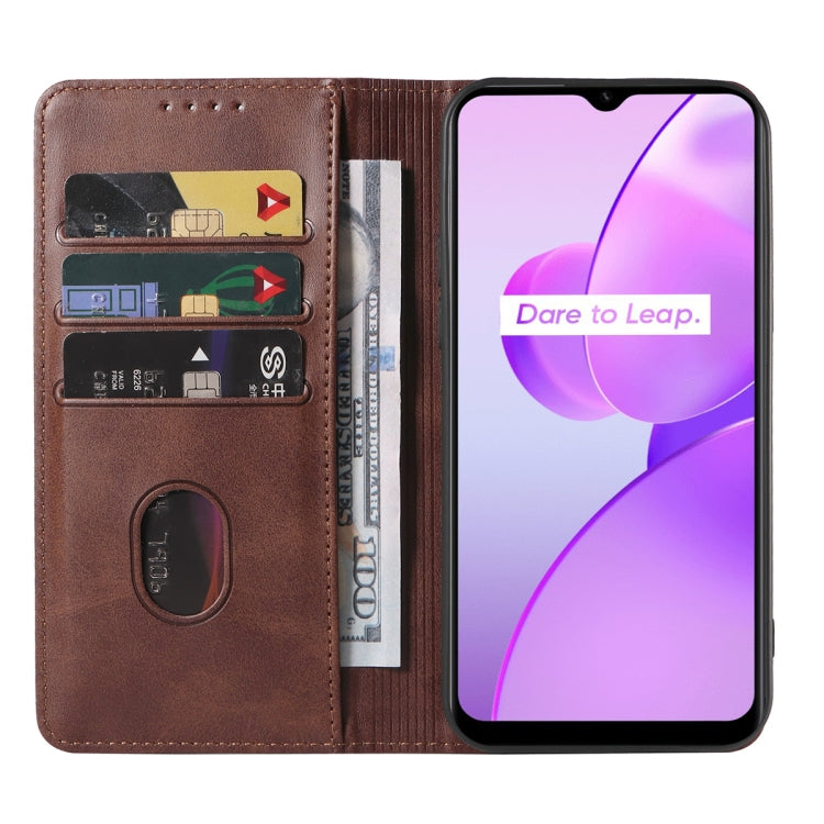 For Realme C31 Magnetic Closure Leather Phone Case