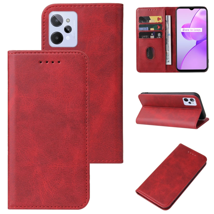 For Realme C31 Magnetic Closure Leather Phone Case