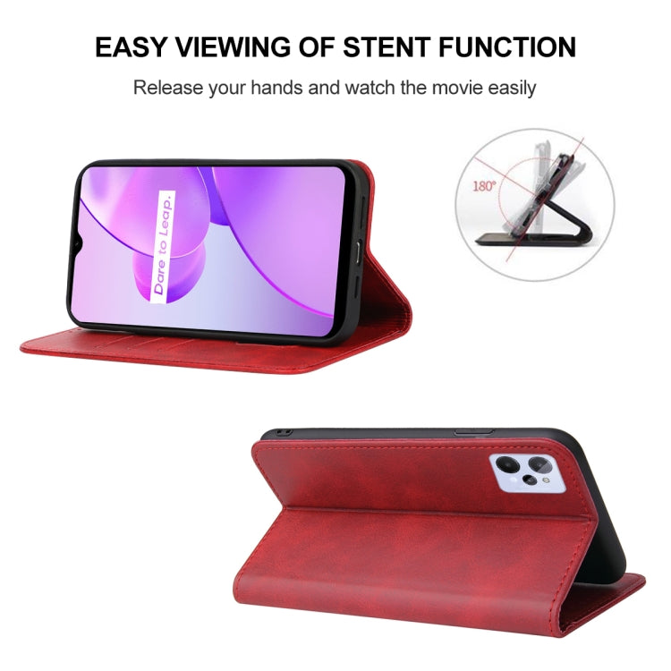 For Realme C31 Magnetic Closure Leather Phone Case