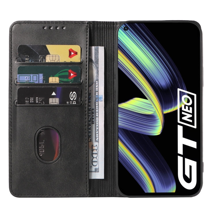 For Realme GT Neo Flash Magnetic Closure Leather Phone Case