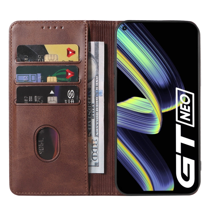 For Realme GT Neo Flash Magnetic Closure Leather Phone Case
