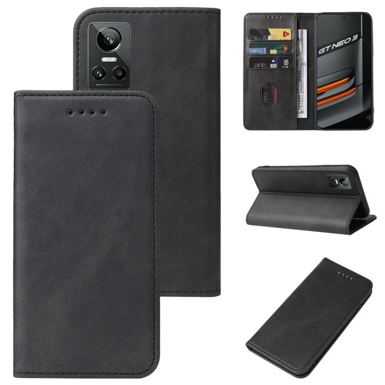 For Realme GT Neo3 Magnetic Closure Leather Phone Case