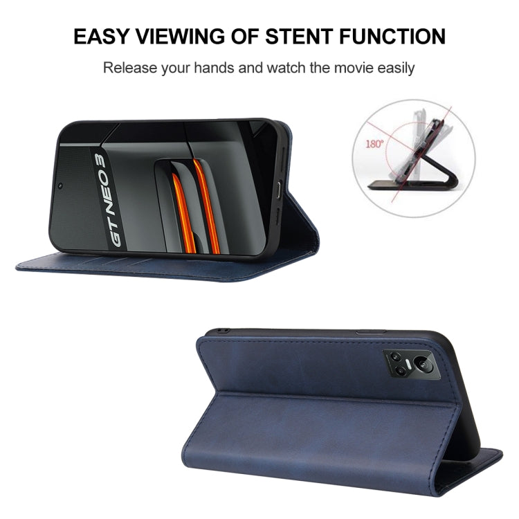 For Realme GT Neo3 Magnetic Closure Leather Phone Case