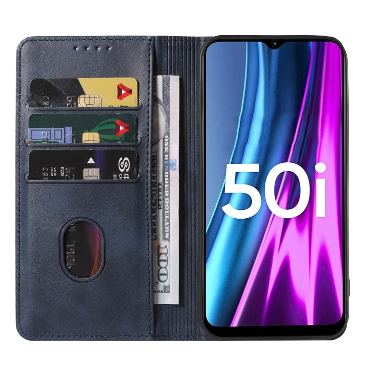 For Realme Narzo 50i Magnetic Closure Leather Phone Case